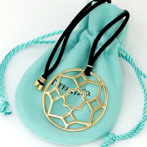 Tiffany & Co. Medium Zellige Marrakesh Necklace 21" 18k Yellow Gold Auth w/Bag - Picture 1 of 6